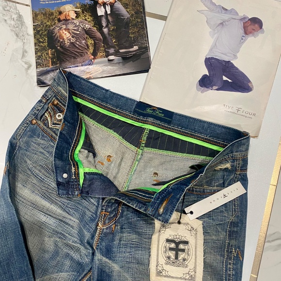 Five Four 90’s Vintage Premium Jeans Sz 34 - Picture 11 of 12